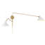 Elyse 2 Light Swing Arm Wall Sconce in White-300053674-300053653