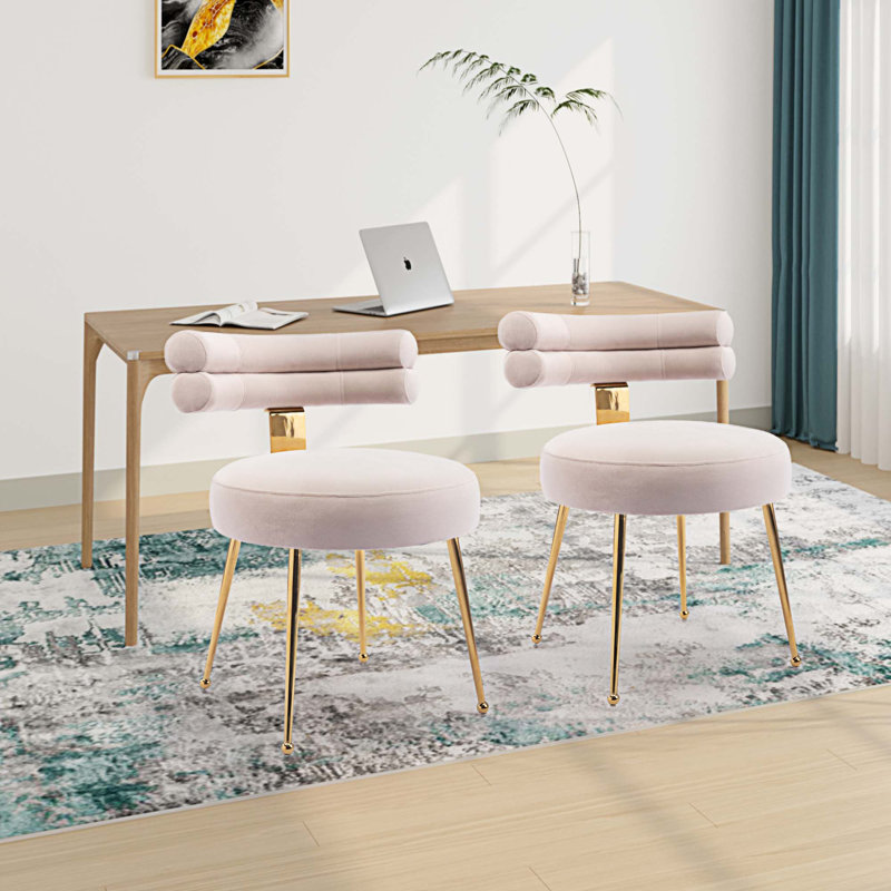 Fauteuil d'appoint en velours de 19,29 po de largeur, fauteuil d'appoint, fauteuil de lecture avec éponges haute densité
