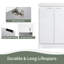 Meuble-lavabo autoportant de 24 po avec lavabo en résine, portes à fermeture en douceur-133670058