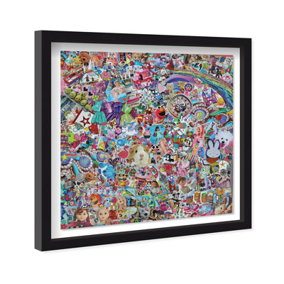 Oliver Gal Katy Hirschfeld - KidsBop Bright - Luxury Shadowbox Framed Wall Art