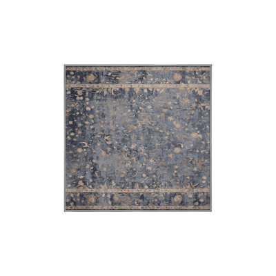Machine Washable Gray Area Rug