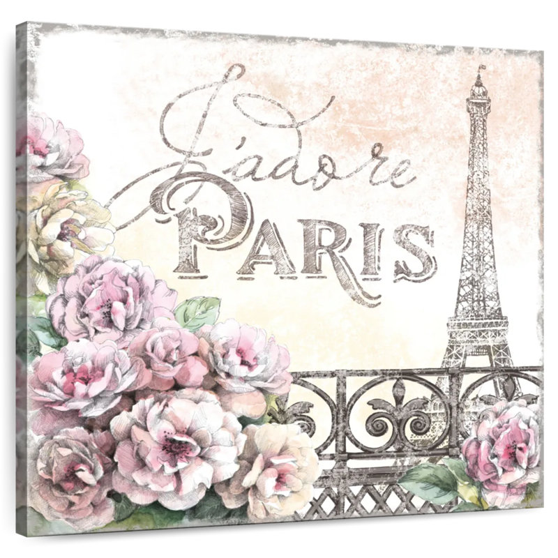 Nicci Paris Roses III, H 10 po x l 10 po