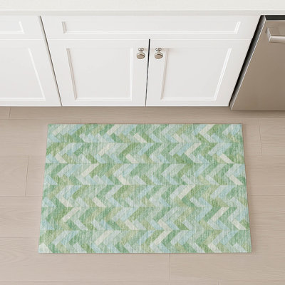 Machine Washable Indoor/Outdoor Chantille ACN2297 Geometric Rug