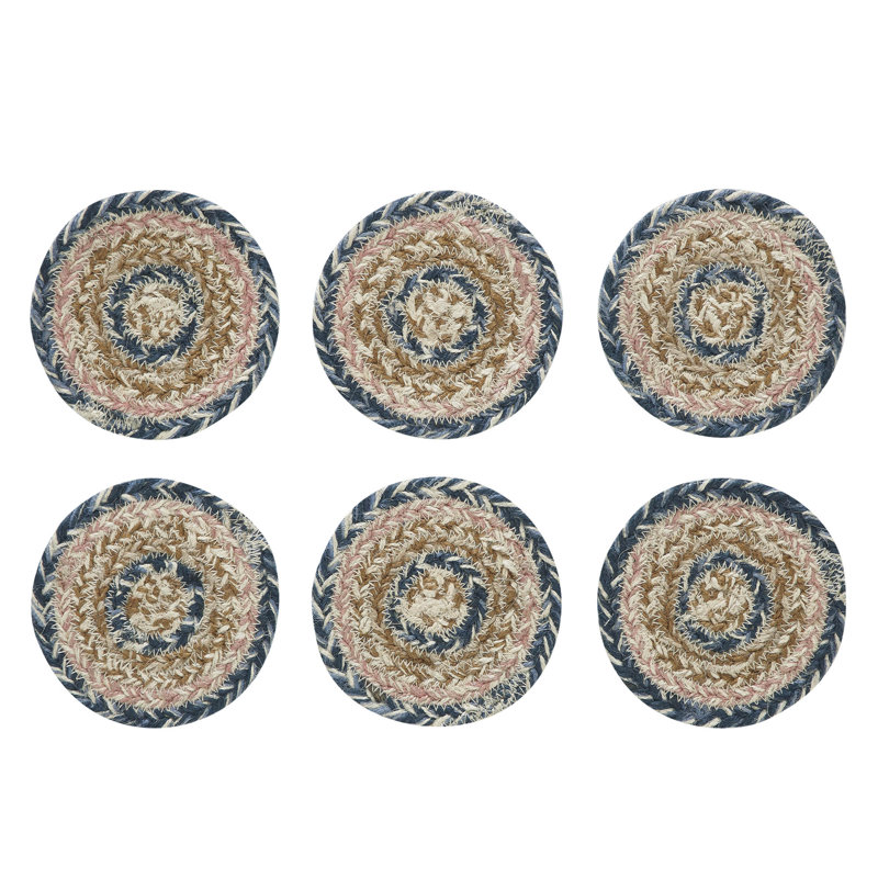 Ensemble de sous-verres en jute Kaila 6 6