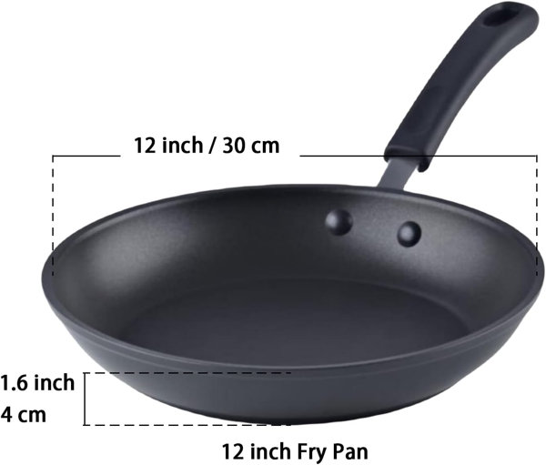 Cook N Home 8 in. Aluminum Non-Stick Omelette Pan