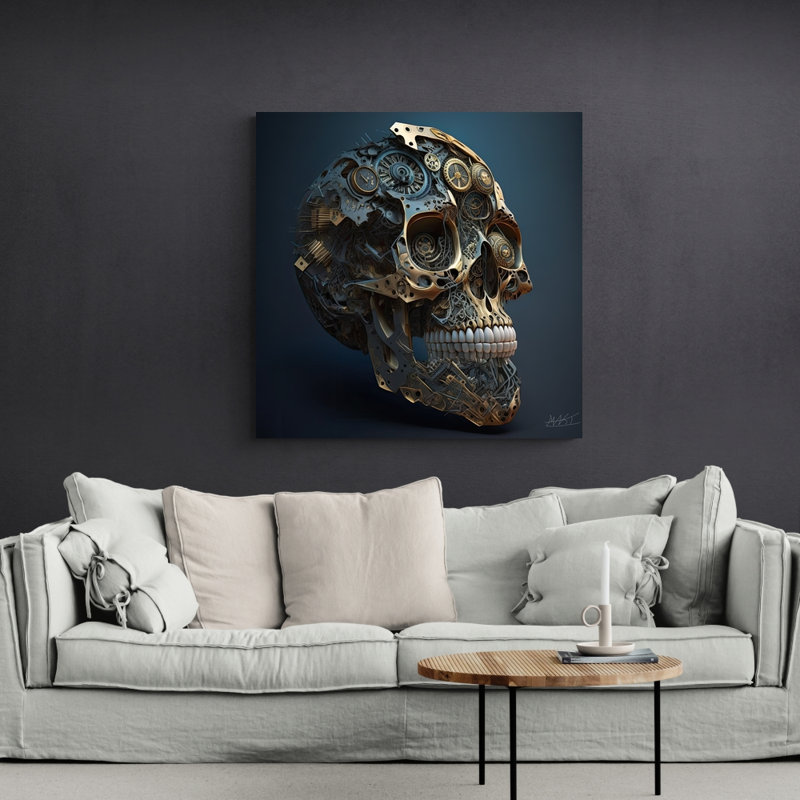 Reproduction d'art sur toile, "Nyanga Th pensant comme une horloge II", H 15 po x l 15 po x P 1,5 po