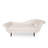 Calix 69'' Modern Contemporary Upholstered Chaise Lounge with Scroll Arms and Birch Wood Tapered Legs-760127778