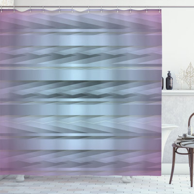Enrique Abstract Shower Curtain with Hooks Included
