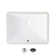 STYLISH 20 3/4 inch Rectangular Undermount Porcelain Bathroom Sink with 2 Overflow Finishes