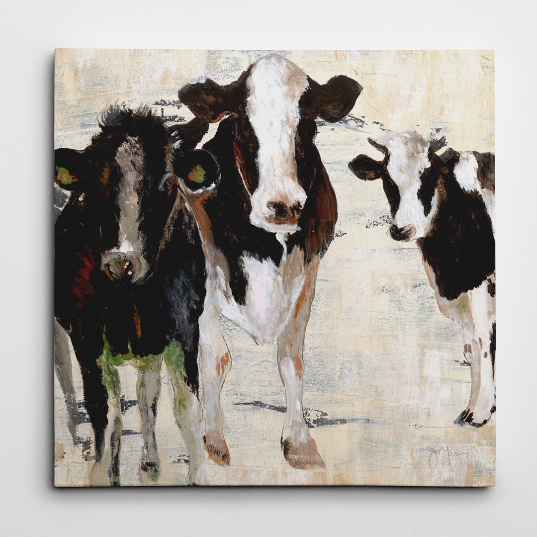 'Hangin' Out' Oil Painting Print on Wrapped Canvas August Grove® 