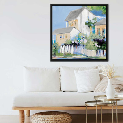 Living By The Water by Jane Slivka - Graphic Art on Canvas