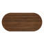 Table basse ovale moderne de 47,2 po avec porte coulissante en rotin, tiroir et rangement ouvert, pieds en bois massif-398150289