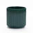 Jade Green Ribbed Round Ceramic Planter-317790822