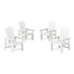 Ensemble de 4 chaises Adirondack pour enfants Laguna