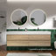 Meuble-lavabo mural avec surface solide et 4 tiroirs à fermeture en douceur-330642040-330642044-330642045