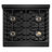 ZLINE Autograph 30 in. Paramount Gas DuoPro Range in Black Steel and Polished Gold Accents-118014055