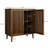 Walnut Buffet Cabinet - With Adjustable Shelves For Kitchen 31.5" W Sideboard Living & Dining Space