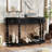 Curved Console Table, Entryway Table With 4 Drawers And 1 Shelf-109665759