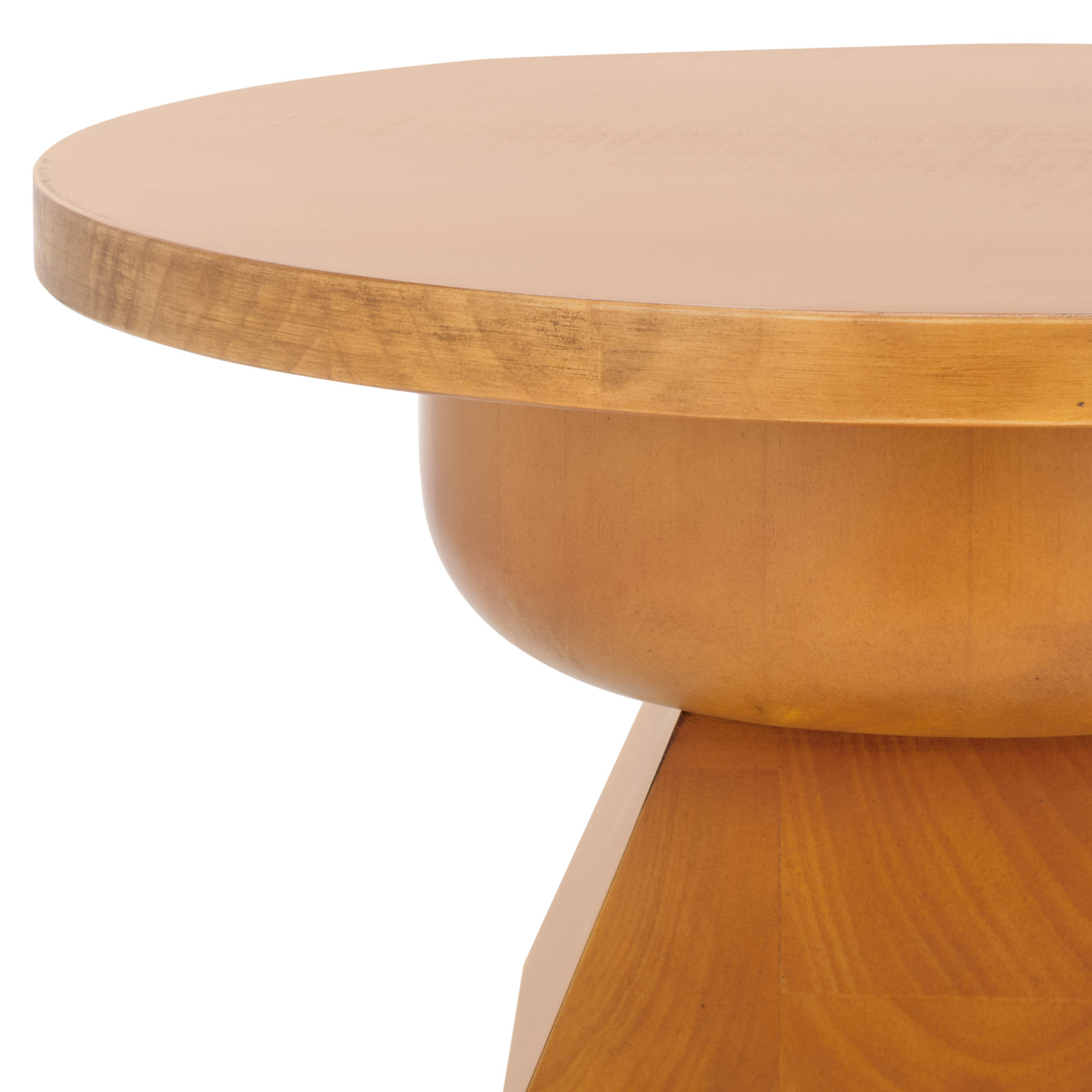 Claussen Round Wood Accent Table, Natural