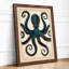Geometric Octopus Coastal - Framed Print-1243358003-1243358004