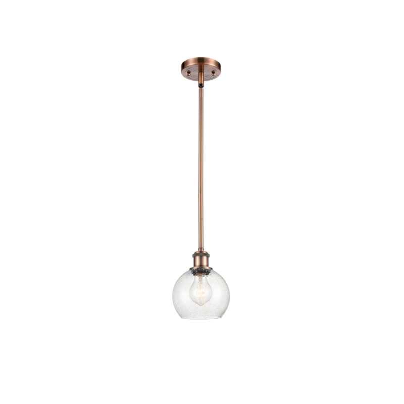 Luminaire suspendu sphère 1 lumière Cindi, Ampoule non incluse, Cuivre antique