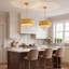 Modern Tiered Crystal Chandelier, Gold/Black, 15.7", E14 Base (No Bulb)-847700014