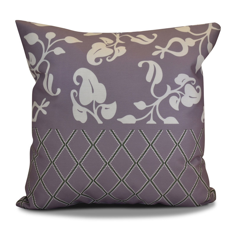 Holiday Wishes Reversible Throw Pillow, 18" x 18", Lavender