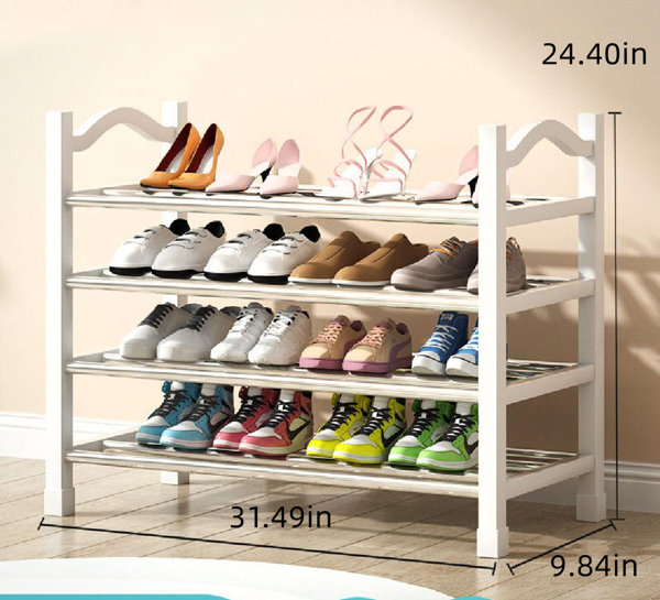 Over The Door 26 Shelf Mesh Shoe Organizer Light Gray - Brightroom™