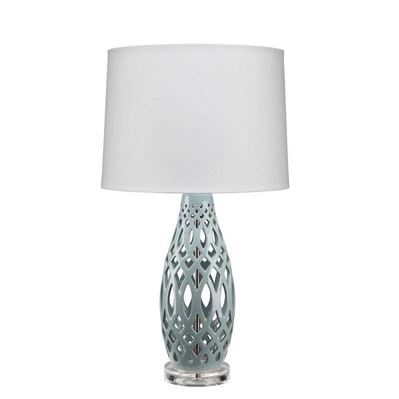 Lampe de table 25,5 po Francestown, Bleu pâle