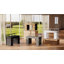 Bureau d'ordinateur 47 pouces avec 8 tiroirs de rangement, bureau de jeu avec lumières DEL et prises de courant USB, table de bureau à domicile avec support pour moniteur, table de travail d'écriture pour chambre à coucher, blanc-118621631