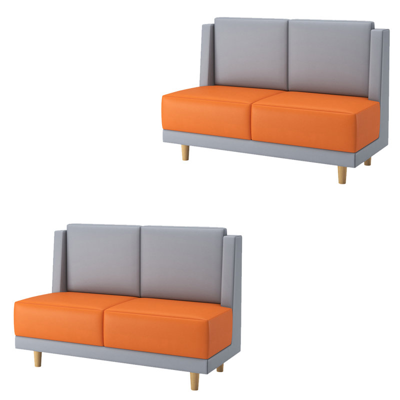 Banc rembourré en similicuir Nordic Light Luxury