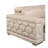 71" Beige And Silver Genuine Leather Loveseat