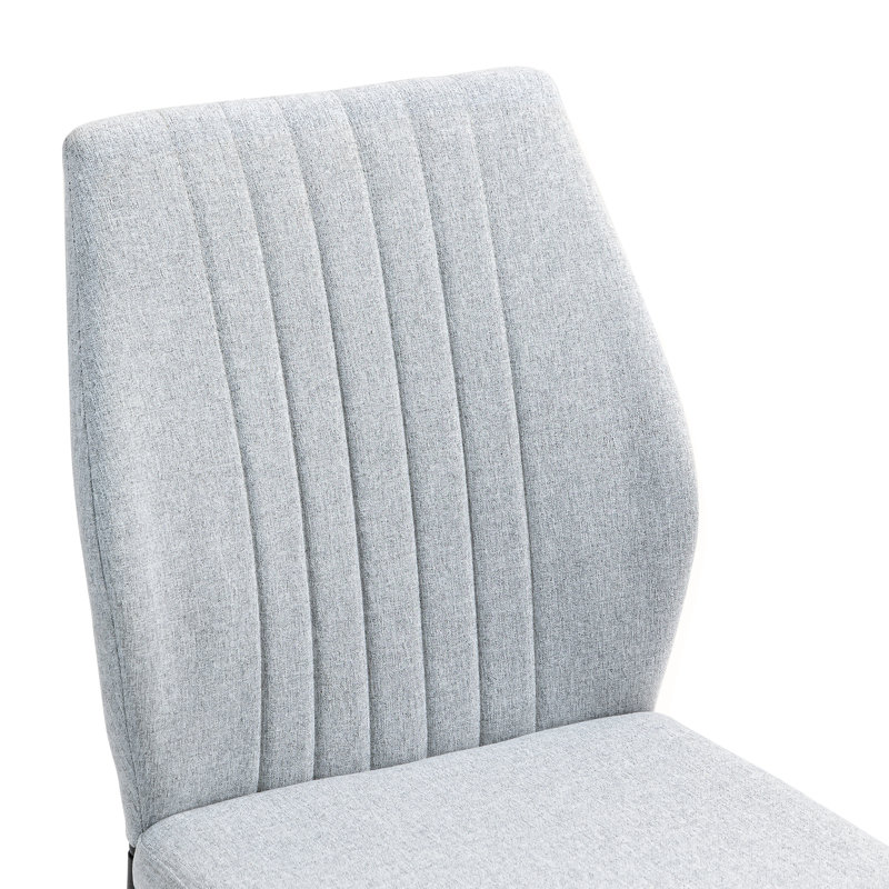 Chaise d'appoint rembourrée Modern, Gris clair