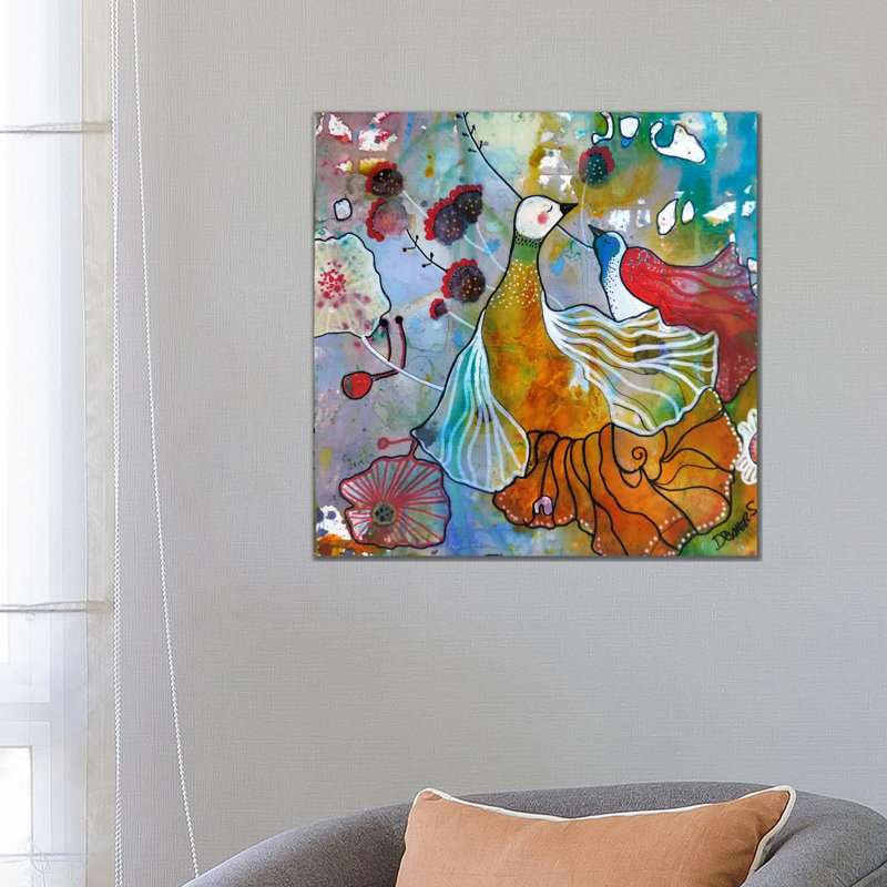 La Danse 1 Piece Wrapped Canvas Painting, 66.04 cm H x 66.04 cm W x 1.91 cm D