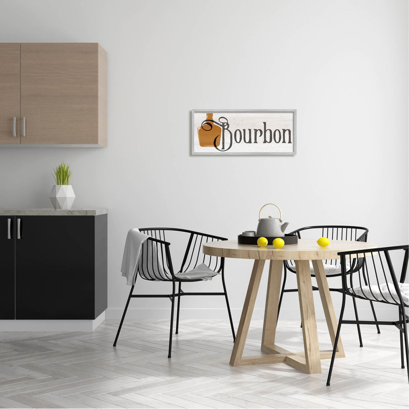 Art mural texturé d'époque, "Bourbon Jug" par Daphne Polselli, H 10 po x l 24 po x P 1,5 po, Estampe numérique Farmhouse