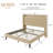 Modern Tufted Upholstered Bed In Velvet Or Linen With Charging Station & Headboard Shelf, High Clearance Under Bed Storage-290350259-290350262