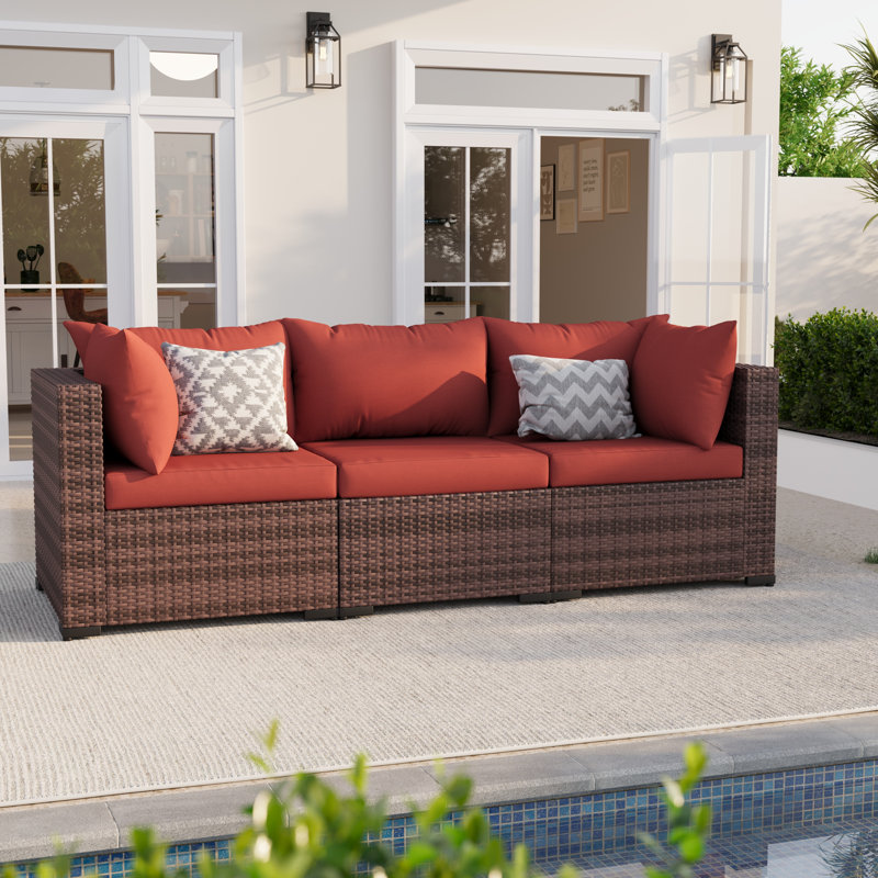 3 - Person Patio Conversation Set, Red