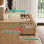 Commode 9 tiroirs 58 "avec pieds en bois massif-2062160206