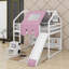 Wooden Loft Bed House-Shaped Frame With A Tent-1440231823-1440231820