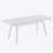 Solid Wood Slatted Bench, 41.30-Inch Long, White
