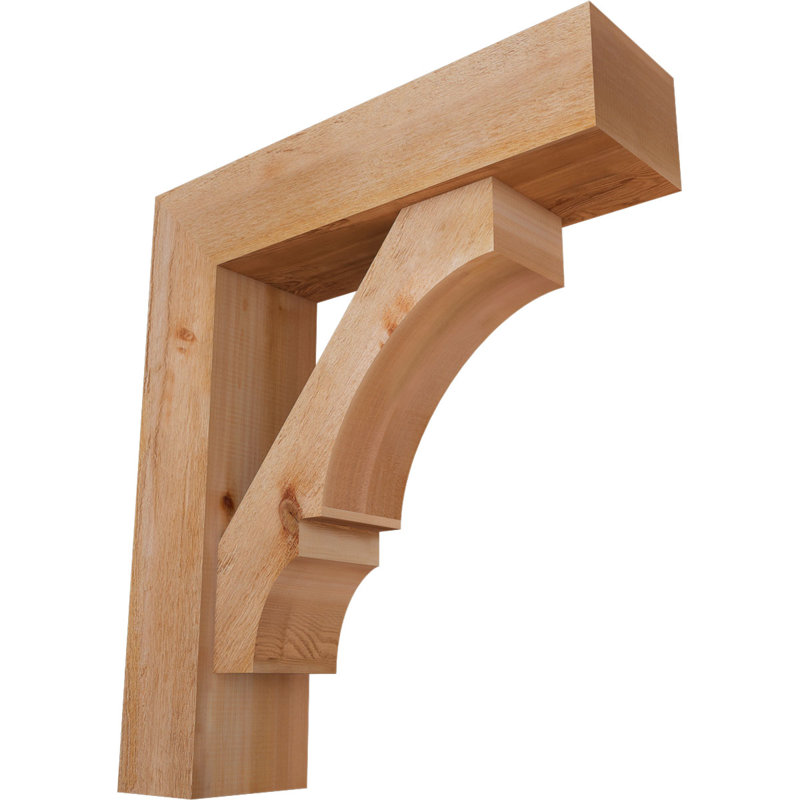 Support de bloc Balboa avec entretoise décalée, 24 x 30, Cèdre rouge occidental de l 8 po (scié brut)