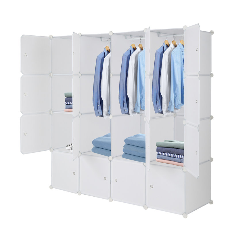 Hundt 12 Door Plastic Wardrobe