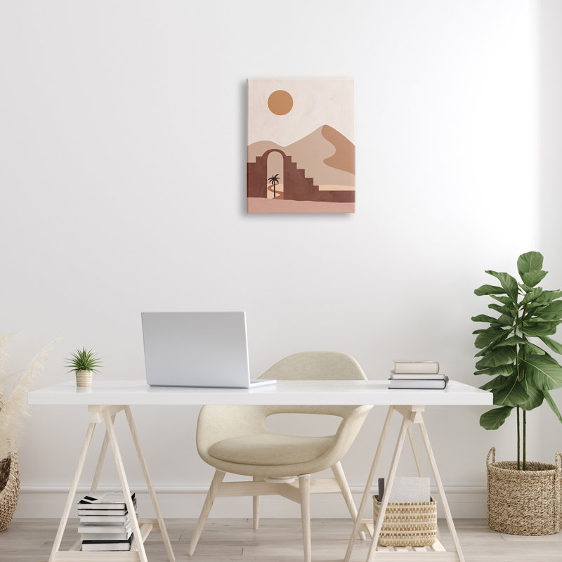 Dune de sable géante déserte, Plaque murale, H 16 po x l 16 po x P 1,5 po