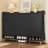 Modern Shoe Storage Unit, Black Particle Board, Stable Construction Cabinet With Functional Drawer, Adjustable Partitions, Build-727973581