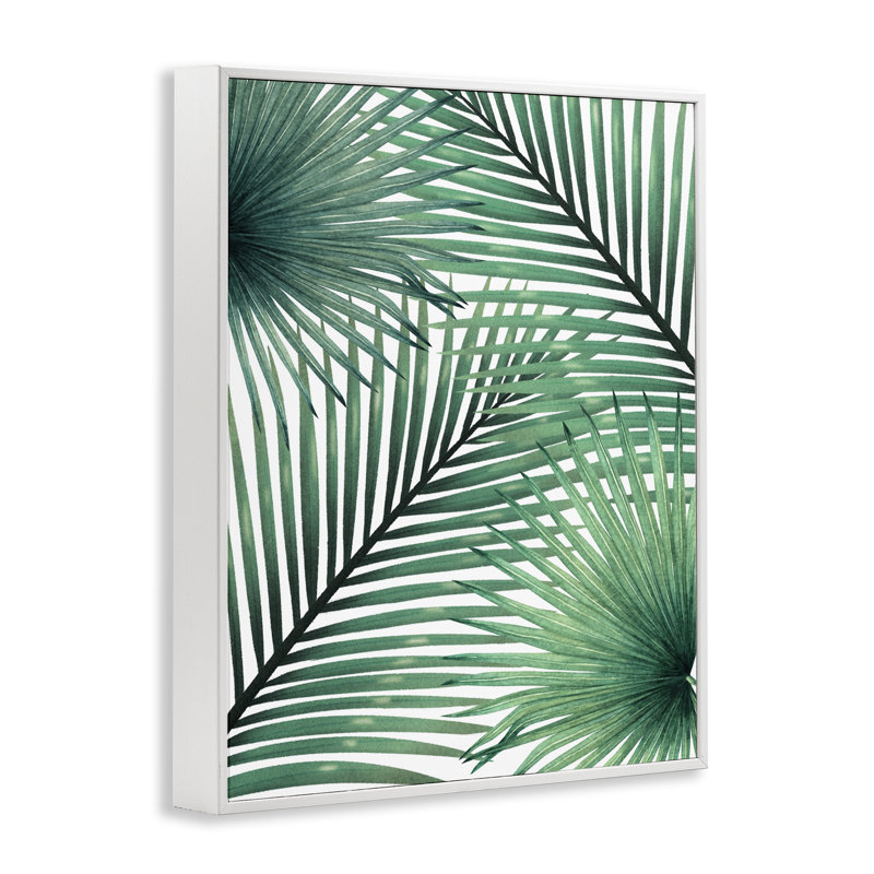 «Clean Tropics Layered Palms», estampe numérique, design par Inconnu, H 20 po x l 16 po