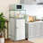 2-Tier Adjustable Metal Storage Shelf With Wheels For Mini Fridge And Microwave, Durable Space-Saving Rack For Dorm, Kitchen, And Small Spaces
