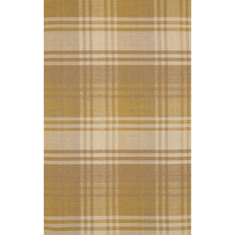 Tapis jaune en laine noué à la main à motif géométrique moderne et tissé à la main jaune, 12 pi x 15 pi