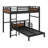 Metal Separable Bunk Beds With Raised Security Fence-1992220332