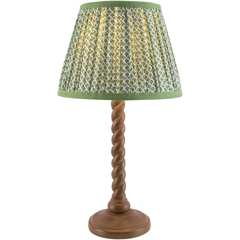 Jardina Table Lamp, Green/White