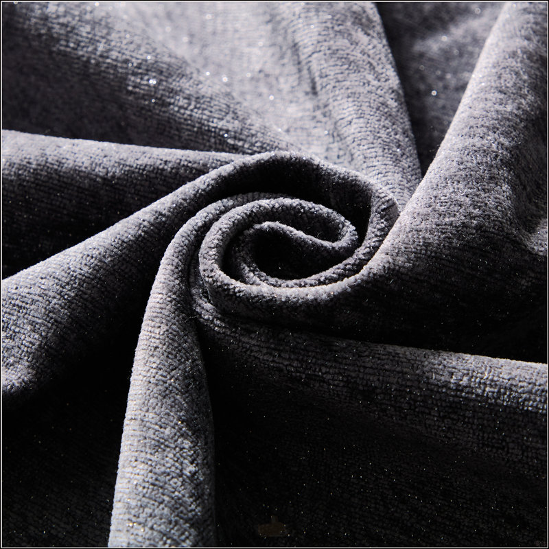 Canapé modulaire surdimensionné moderne avec repose-pieds, Velours côtelé gris